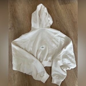 ALO Yoga Cream Hoodie Jacket